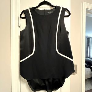 Rag & Bone Sleeveless Tuxedo Blouse
